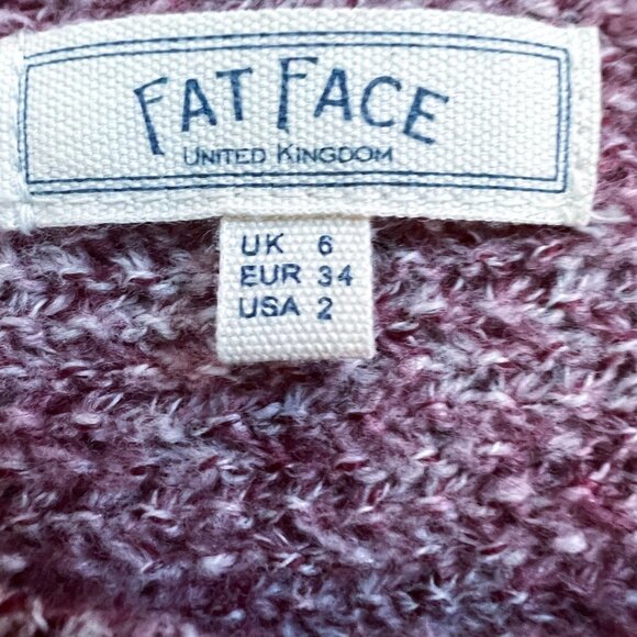 FAT FACE UK Harpenden Jumper Cotton Crew Neck Sweater US 2 Small - Picture 5 of 10